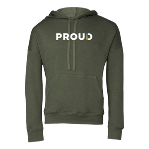 NEW PROUD Bella+Canvas® Unisex Sponge Fleece Hoodie Sweatshirt - 6 Colors