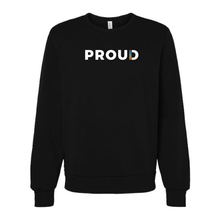 Load image into Gallery viewer, NEW PROUD Bella+Canvas® Unisex Sponge Fleece Crewneck Sweatshirt - 7 Colors