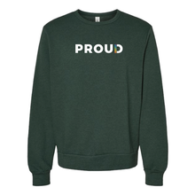 Load image into Gallery viewer, NEW PROUD Bella+Canvas® Unisex Sponge Fleece Crewneck Sweatshirt - 7 Colors