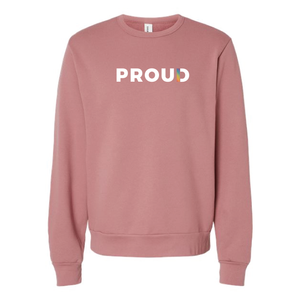 NEW PROUD Bella+Canvas® Unisex Sponge Fleece Crewneck Sweatshirt - 7 Colors