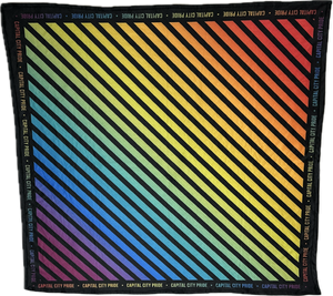 Rainbow-Striped Bandana