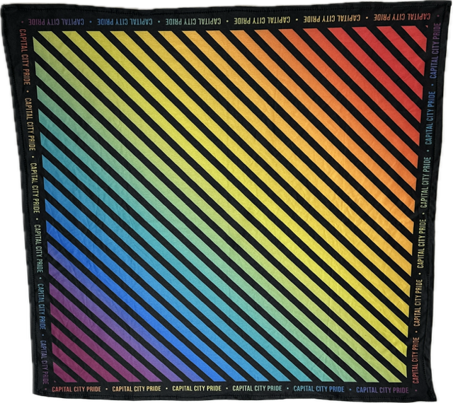 Rainbow-Striped Bandana