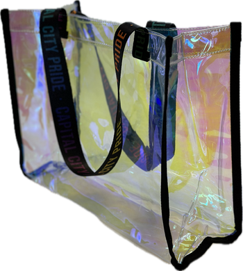 ON SALE!!!! Iridescent Clear Tote Bags