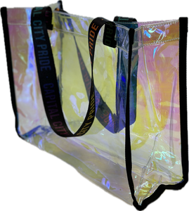 ON SALE!!!! Iridescent Clear Tote Bags