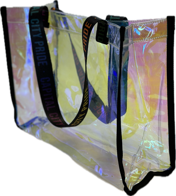 ON SALE!!!! Iridescent Clear Tote Bags